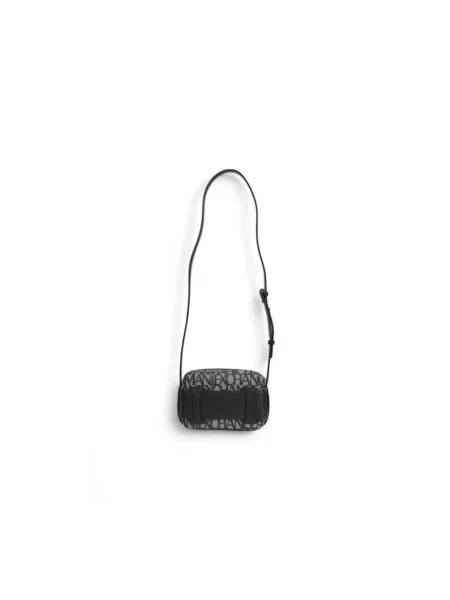Torebka crossbody Armani Exchange z nadrukiem czarna