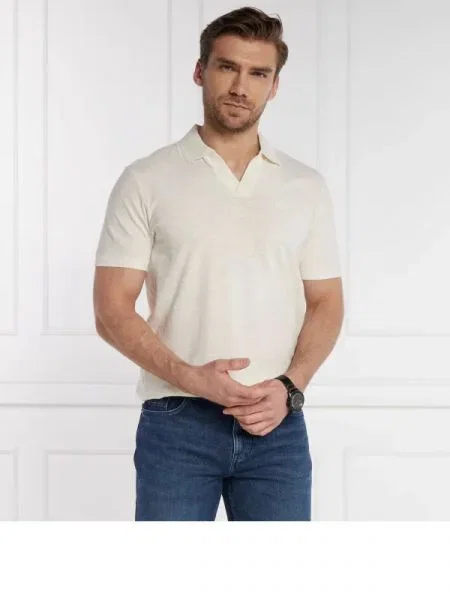 Calvin Klein Tenisz póló len hozzáadásával