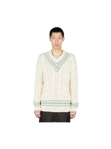 Dzianinowy sweter Visvim biały