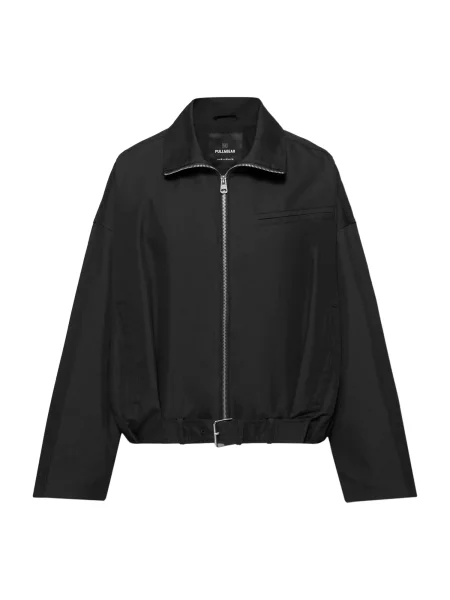 Pull&Bear Geacă de primăvară-toamnă negru