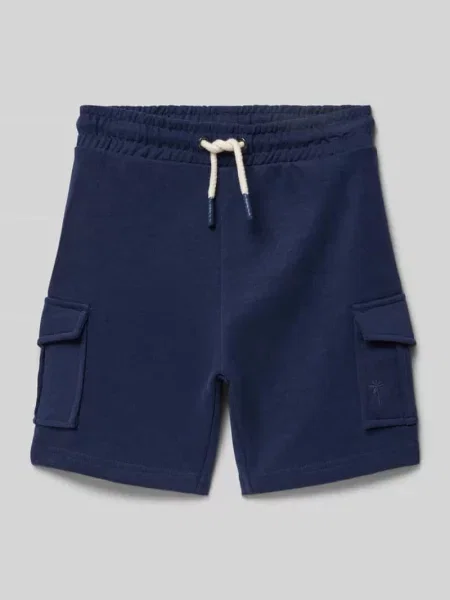 Szorty o kroju straight fit z cargo Blue Seven granatowe