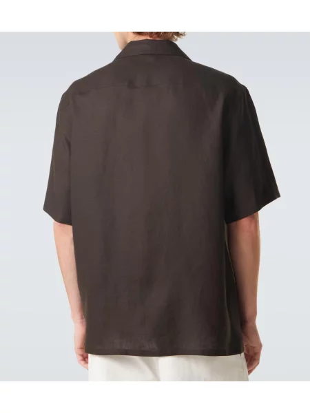 Cămașă Zegna de in maro