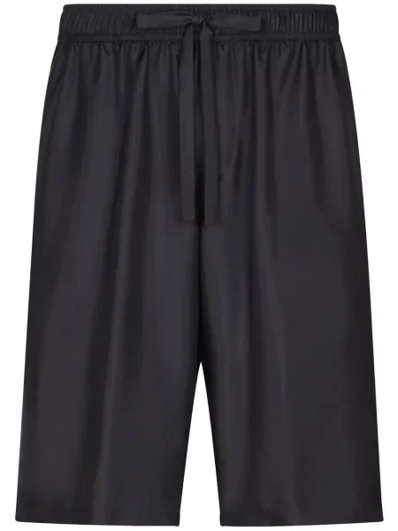 Pantaloni scurți Dolce & Gabbana de mătase albastru