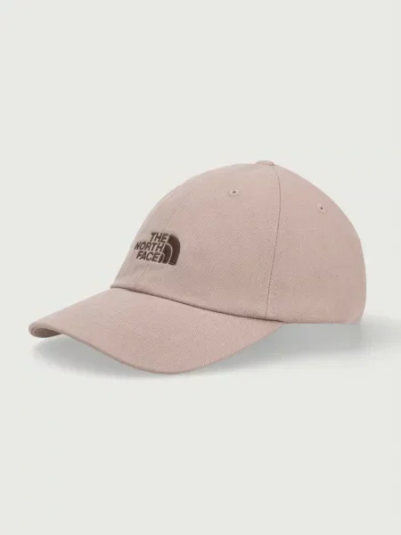 The North Face kapa s šiltom z bombažem Norm rjava