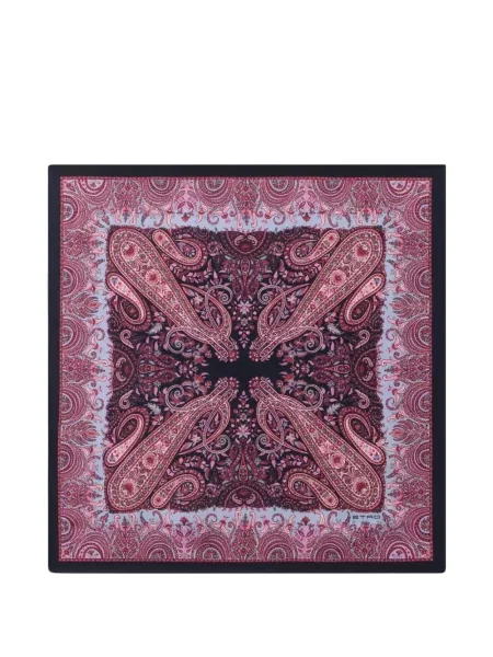 Fular Etro de mătase cu imagine cu model paisley violet