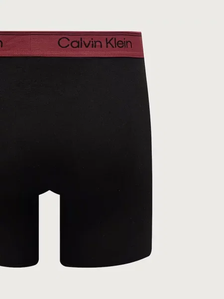 Calvin Klein Underwear Boxeralsók piros / borvörös fehér fekete