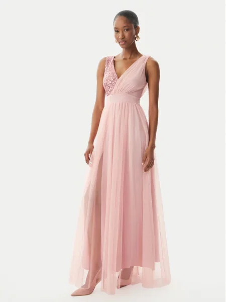 Rinascimento Sukienka wieczorowa różowy