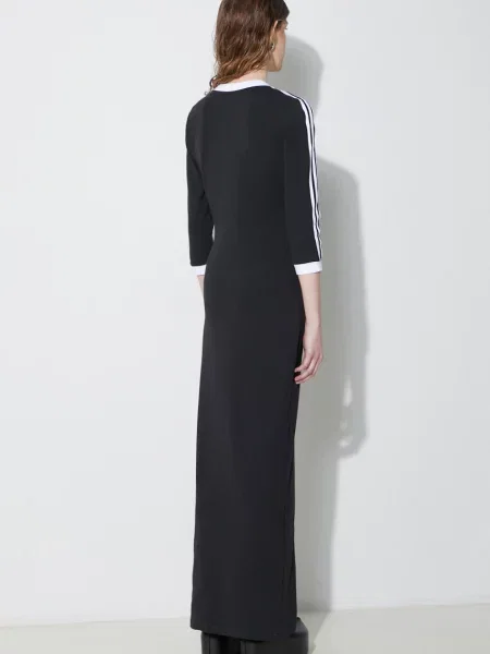Сукня adidas Originals maxi облягаюча чорний