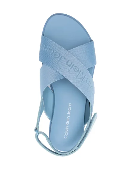 Sandale Calvin Klein Jeans din jacard albastru
