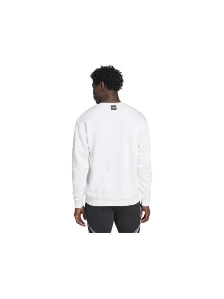 Hanorac Adidas din material terry alb