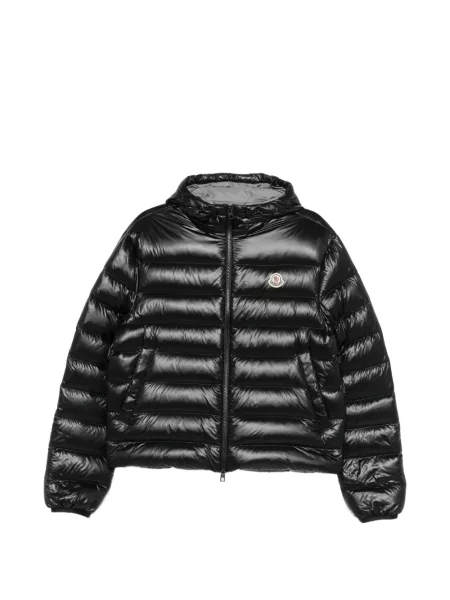Geacă Moncler cu glugă negru