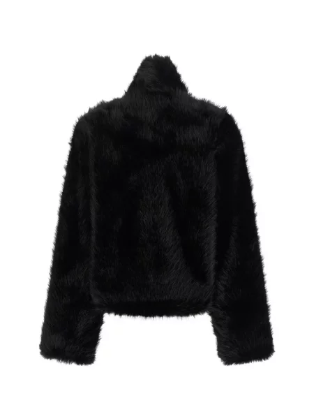 Geacă B&b Couture cu blană negru