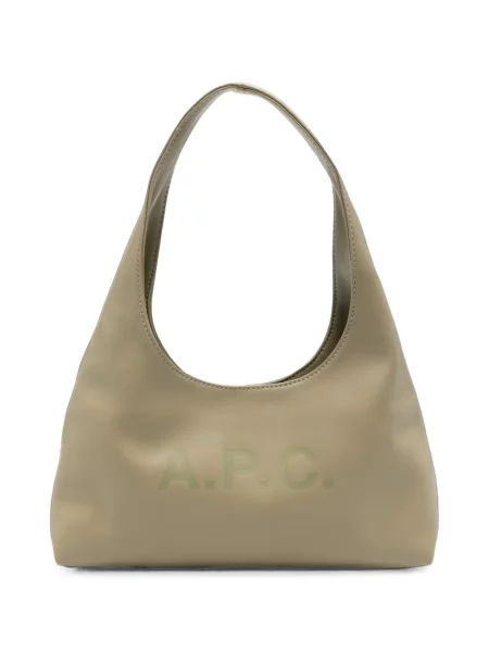 Geantă shopper A.p.c. din piele cu imagine