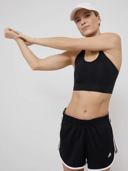 Sportovní podprsenka adidas Performance Formotion Sculpt hladký černá