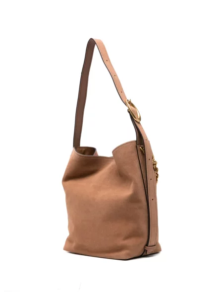 Szarvasbőr kézitáska Michael Michael Kors barna