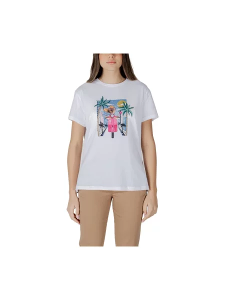 Koszulka Liu Jo z nadrukiem biała