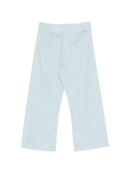 Pantaloni Blaklace cu model floral albastru