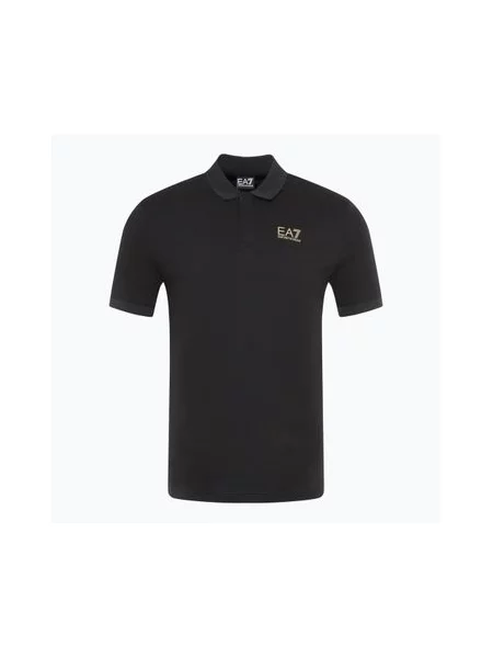 Футболка Emporio Armani Train 7 Lines Polo black чорна