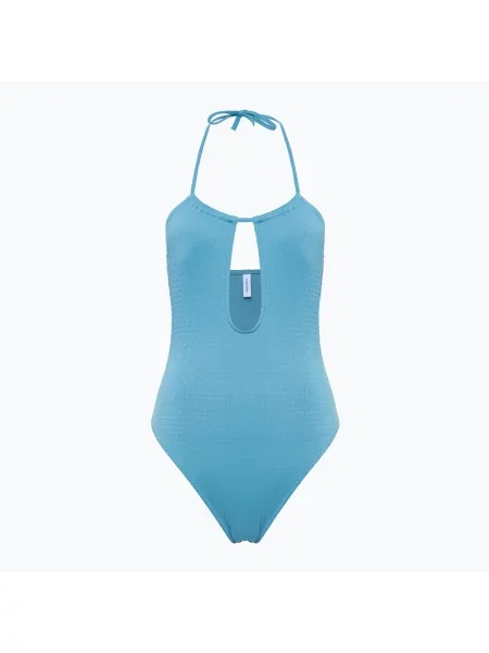 Jednodílné plavky Calvin Klein Plunge RP adriatic blue modré