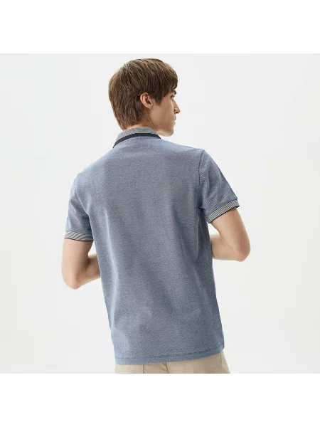 Поло Lacoste синее