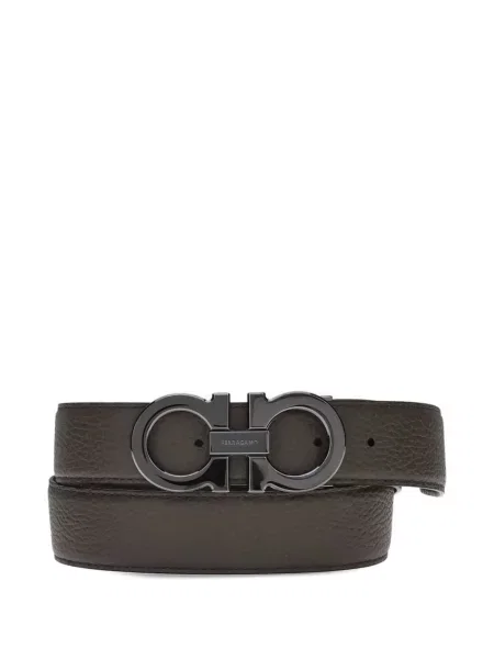 Cu centură reversibil curea Ferragamo cu cataramă maro
