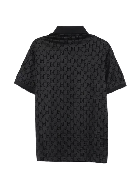 Μικρός polo Emporio Armani με αυτόγραφο μαύρο