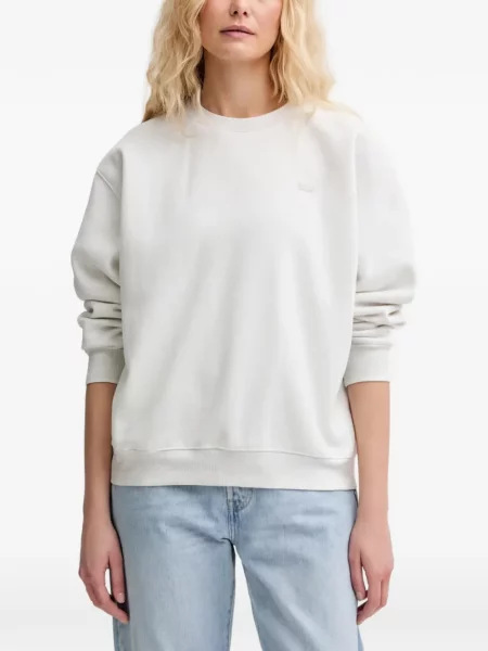 Pulover Levi's® skinny fit cu imagine cu decolteu rotund galben