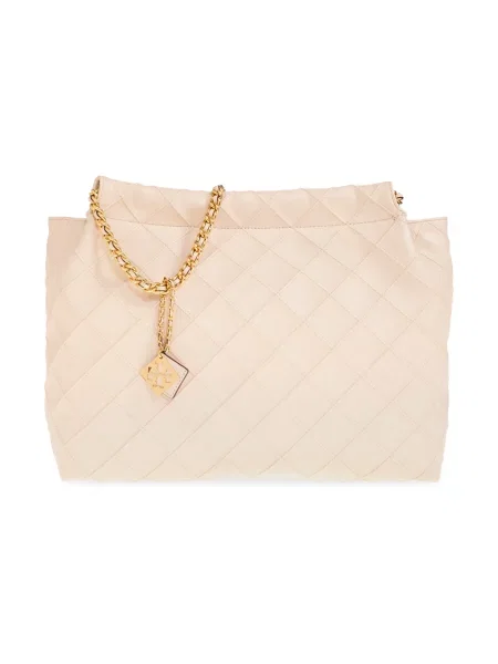 Torebka Tory Burch skórzana beżowa