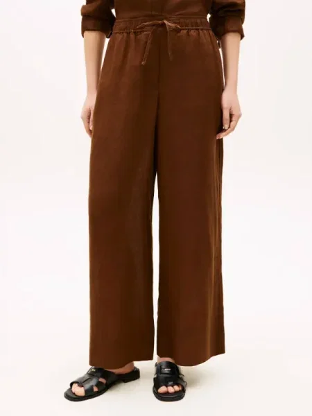 TOMMY HILFIGER Pantaloni ESS castaniu maro
