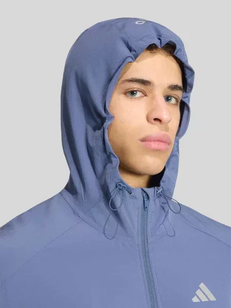Kurtka treningowa o kroju regular fit z naszywką z logo Adidas Training granatowa