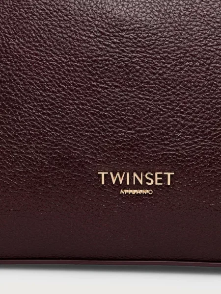Кожаная сумка через плечо Twinset