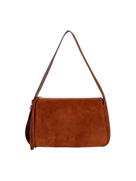 Torebka Tory Burch zamszowa brązowa