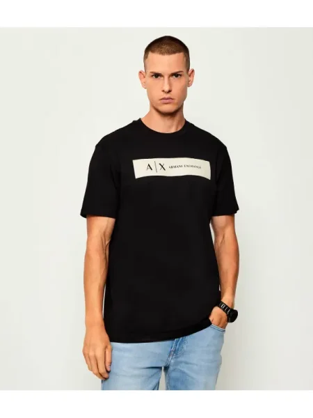 Armani Exchange Tricou negru
