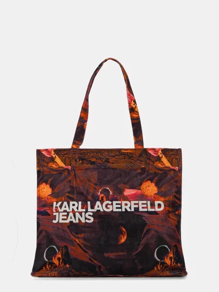 Чанта Karl Lagerfeld Jeans лилаво виолетово