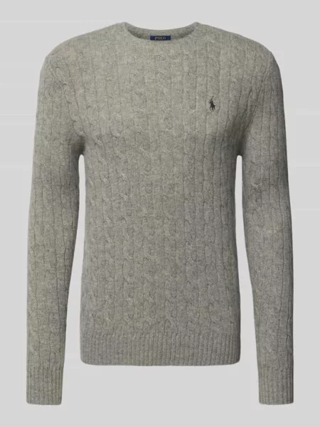Sweter Polo Ralph Lauren z kaszmiru szary