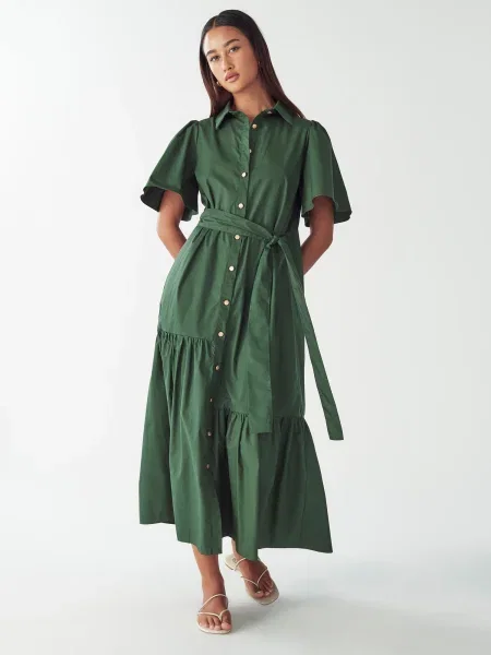 Willa Rochie tip bluză Bea smarald verde