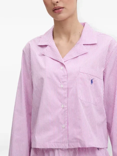 Είδος υφάσματος πιτζάμας Polo Ralph Lauren με κέντημα μπλε