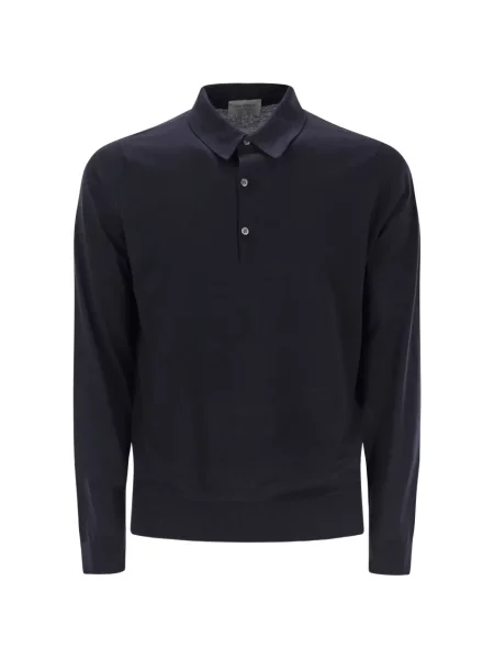 Tricou polo John Smedley albastru