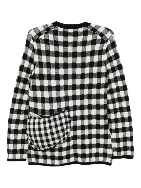 Kockás szvetter Comme Des Garçons fekete