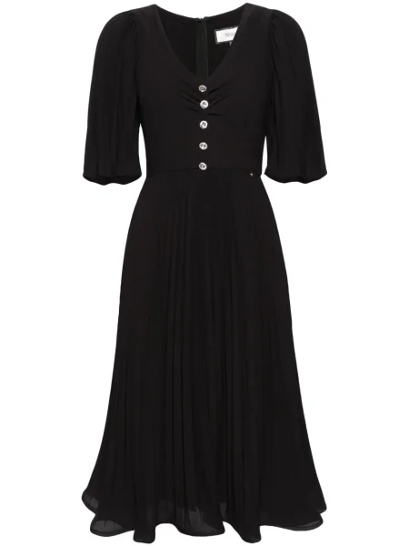 Rochie Nissa plisată de costum negru