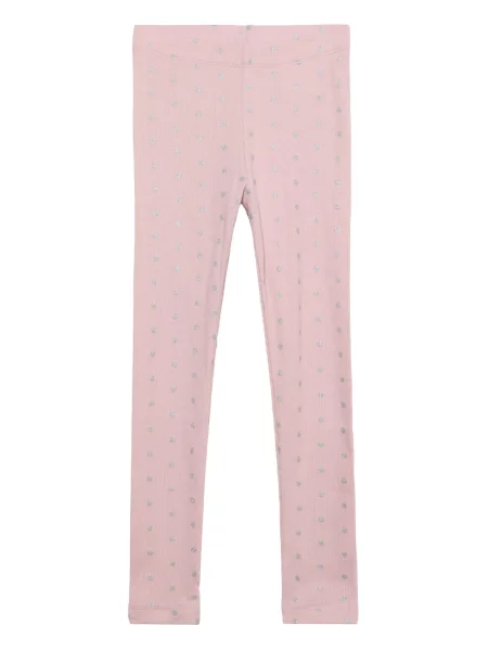 NAME IT Leggings NMFLONA mauve / argintiu