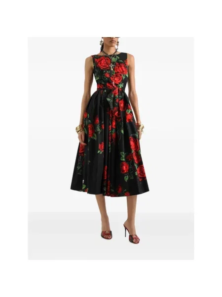 Sukienka midi Dolce And Gabbana czarna