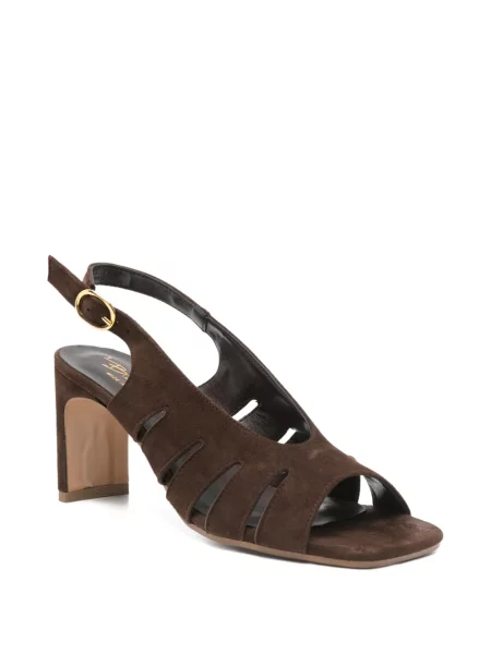 Sandale Biancadi slingback maro