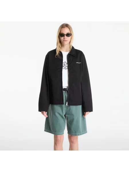 Bunda Carhartt WIP Module Script Jacket UNISEX Black/ White XL bílá