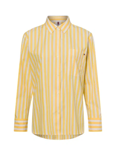 Tommy Hilfiger koszula regular z kołnierzykiem klasycznym żółty