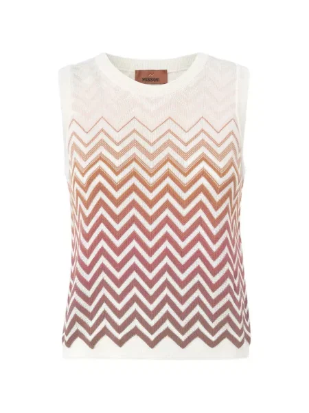 Top Missoni alb