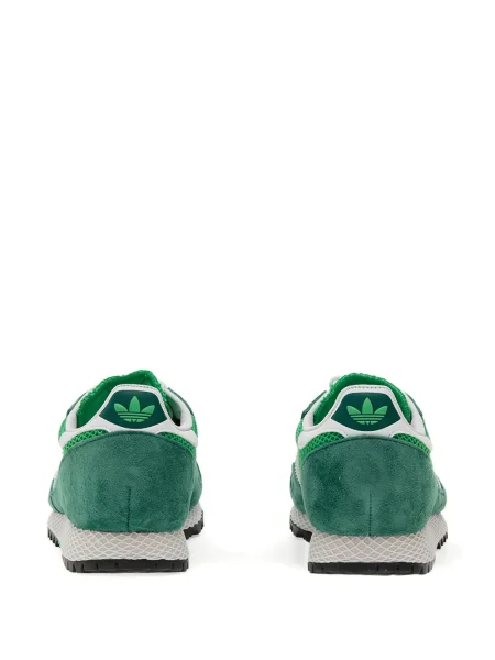 Ριγέ sneakers Adidas New York σουέντ ροζ