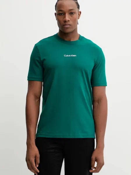 Kratka majica Calvin Klein Performance zelena