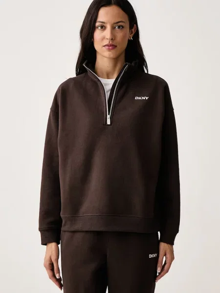 DKNY hanorac pentru femei cu maro
