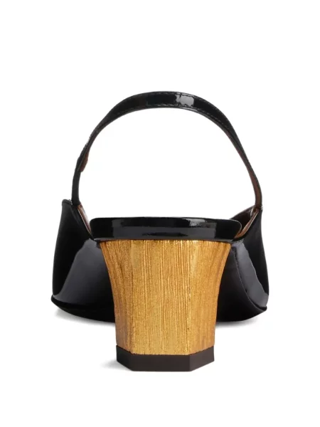 Pantofi cu toc Giuseppe Zanotti slingback negru